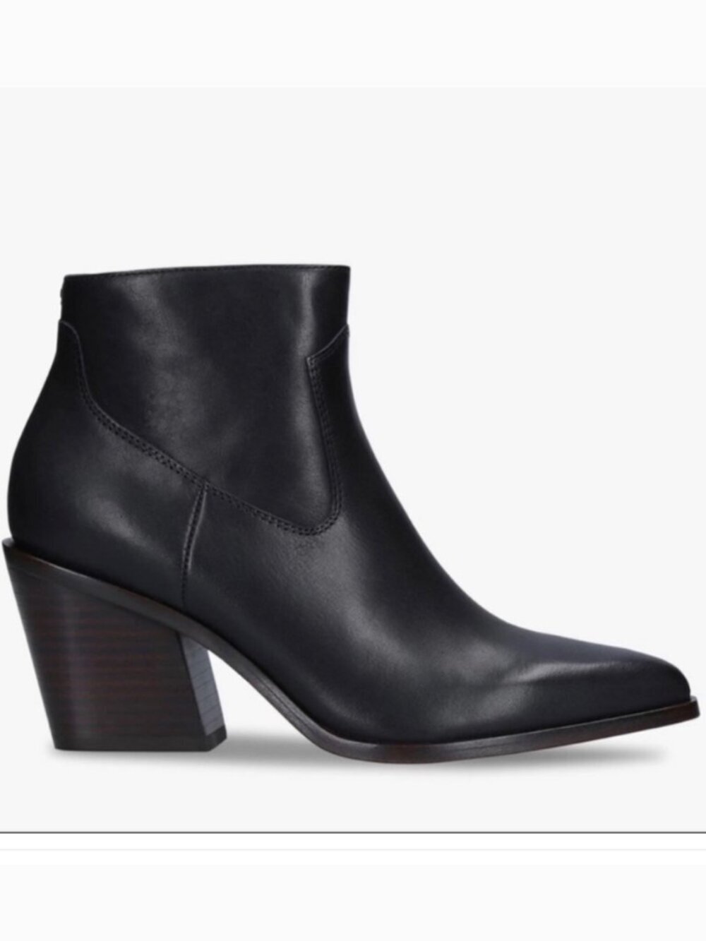 RAG AND BONE BLACK LEATHER RAZOR BOOTIES 7.5M